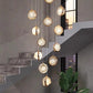 Modern Luxury Long Chandelier for Loft and Villa Spaces Chandelier Kevinstudiolives 12 Lights: 17.72" D x 78.74" H  