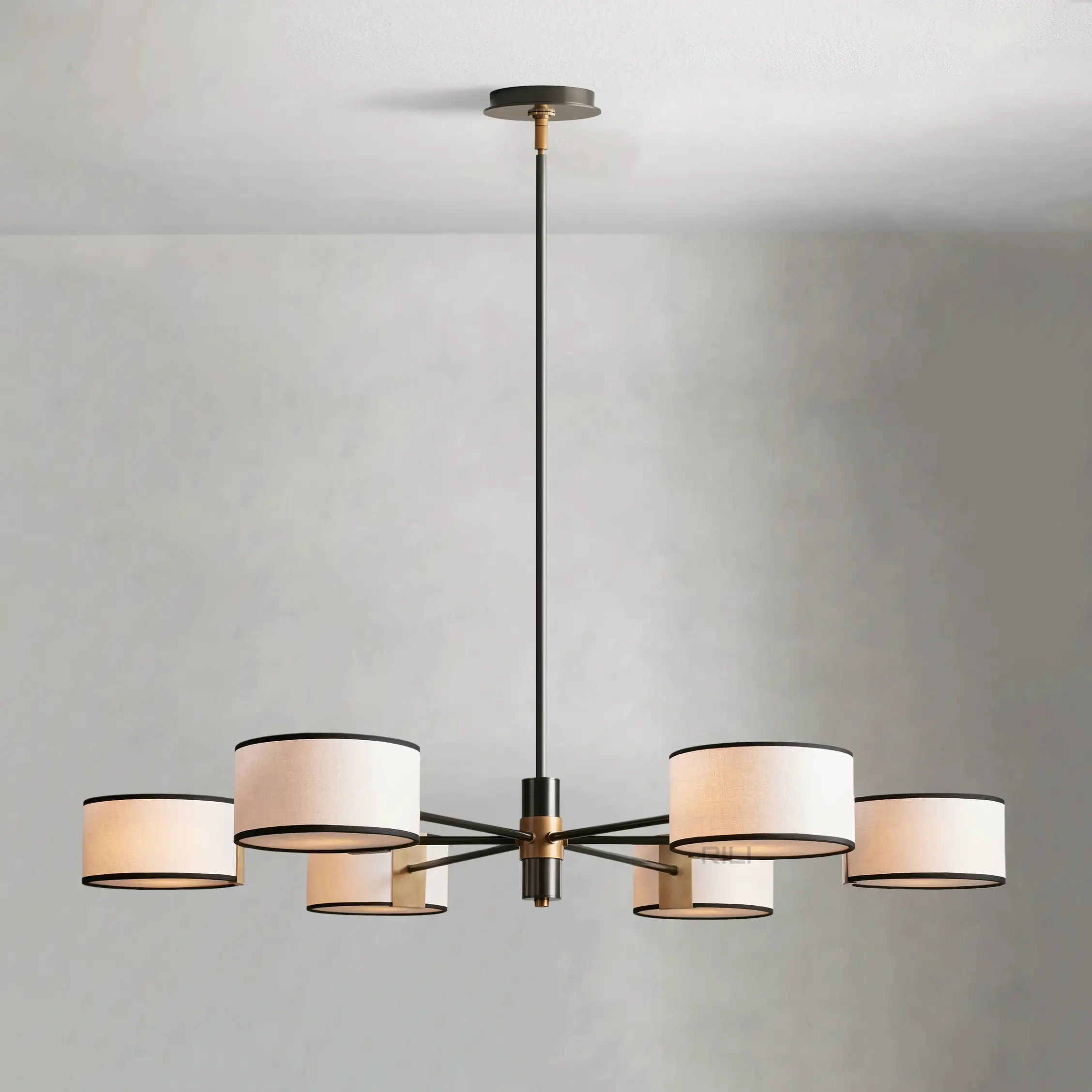 Daphne Fabric Round Chandelier