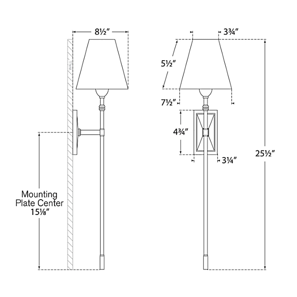 Jane Tail Wall Sconce