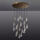 Modern Luxury Raindrop Round Chandelier,Raindrop Pendant Chandelier