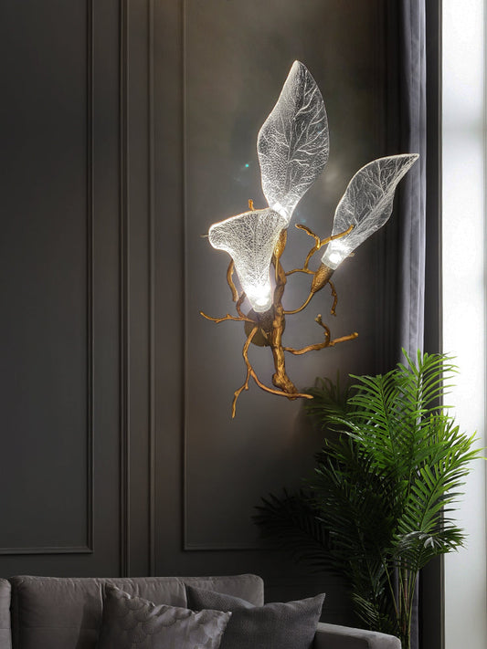 Contemporary Brass Wall Sconce  Kevin Studio   