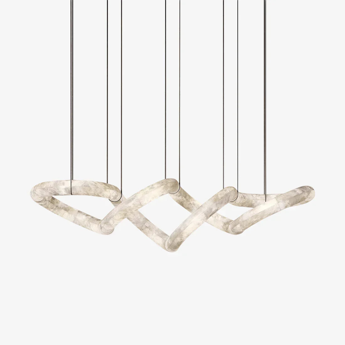 Infinity 12 & 16 Alabaster Pendant Light by Meetlighting