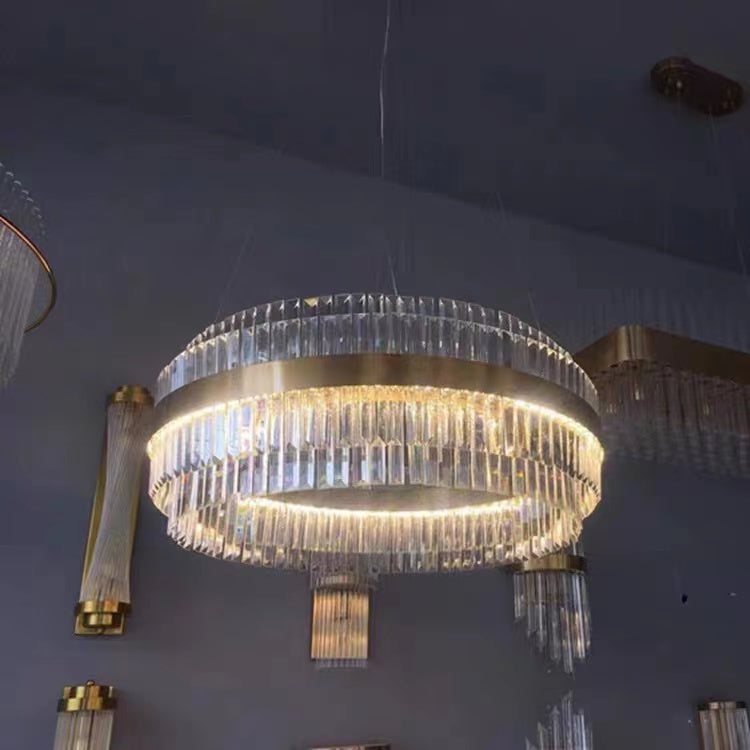 Modern Round Crystal Chandelier For Living Room/Bedroom-MEET LIGHTING