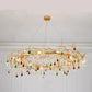 Runl Colorful Crystal Raindrop Branch Chandelier