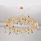 Runl Colorful Crystal Raindrop Branch Chandelier