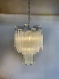 Murano Chandelier – 30 tubes – Clear Glass Tubes by Meetlighting