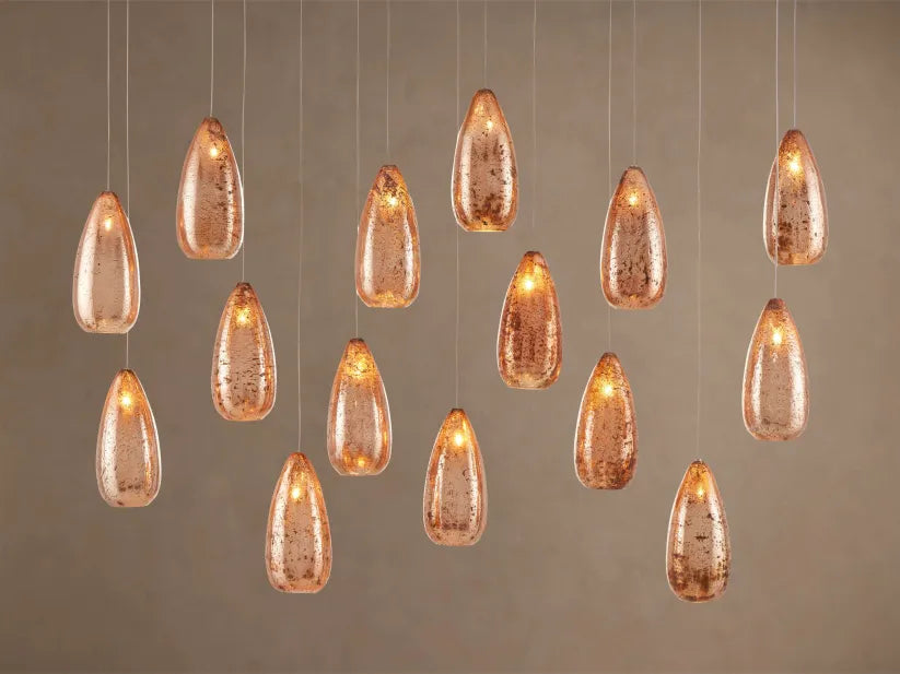 Edda Modern Glass Linear Chandelier