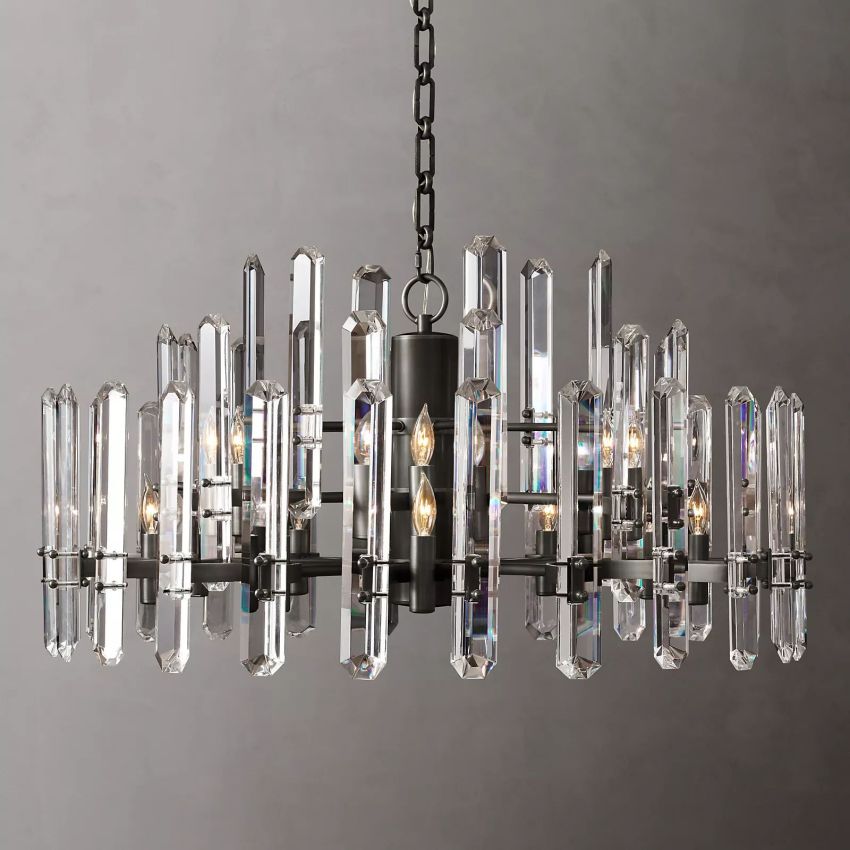 Downton Round Chandelier 36"