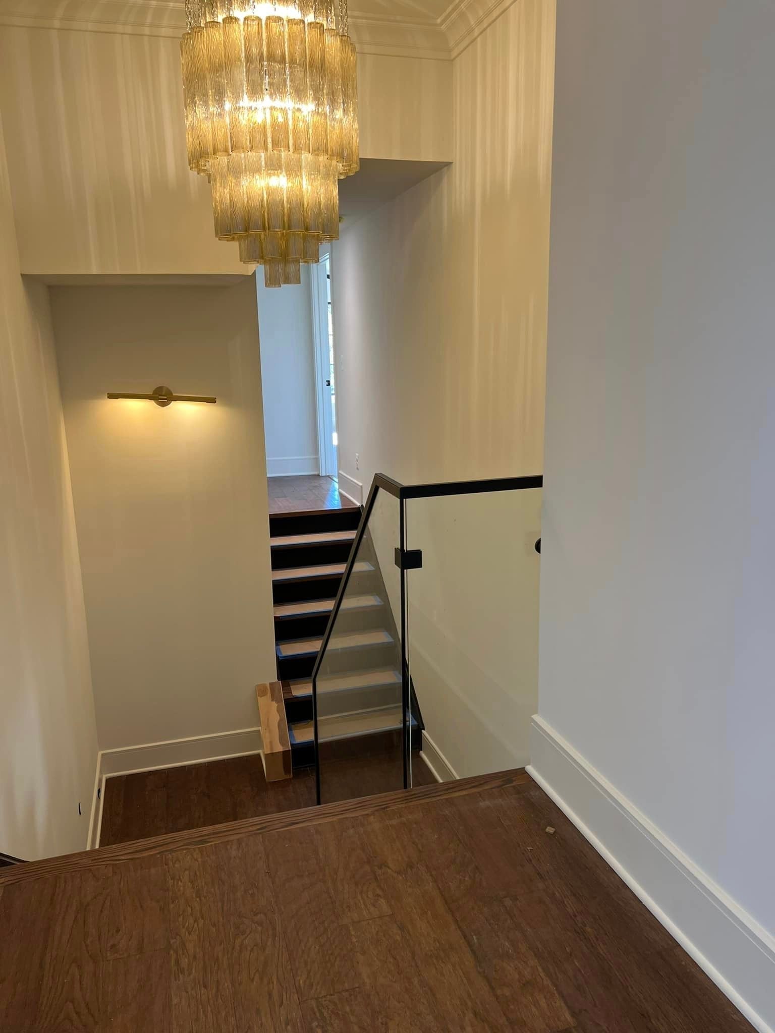 Luxury Italian Style Tubular Glass Chandelier With Chrome Finish-MEET LIGHTING