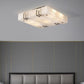 Square Alabaster Flush Mount Ceiling Lamps