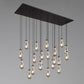 Modern Raindrop Rectangle Chandelier