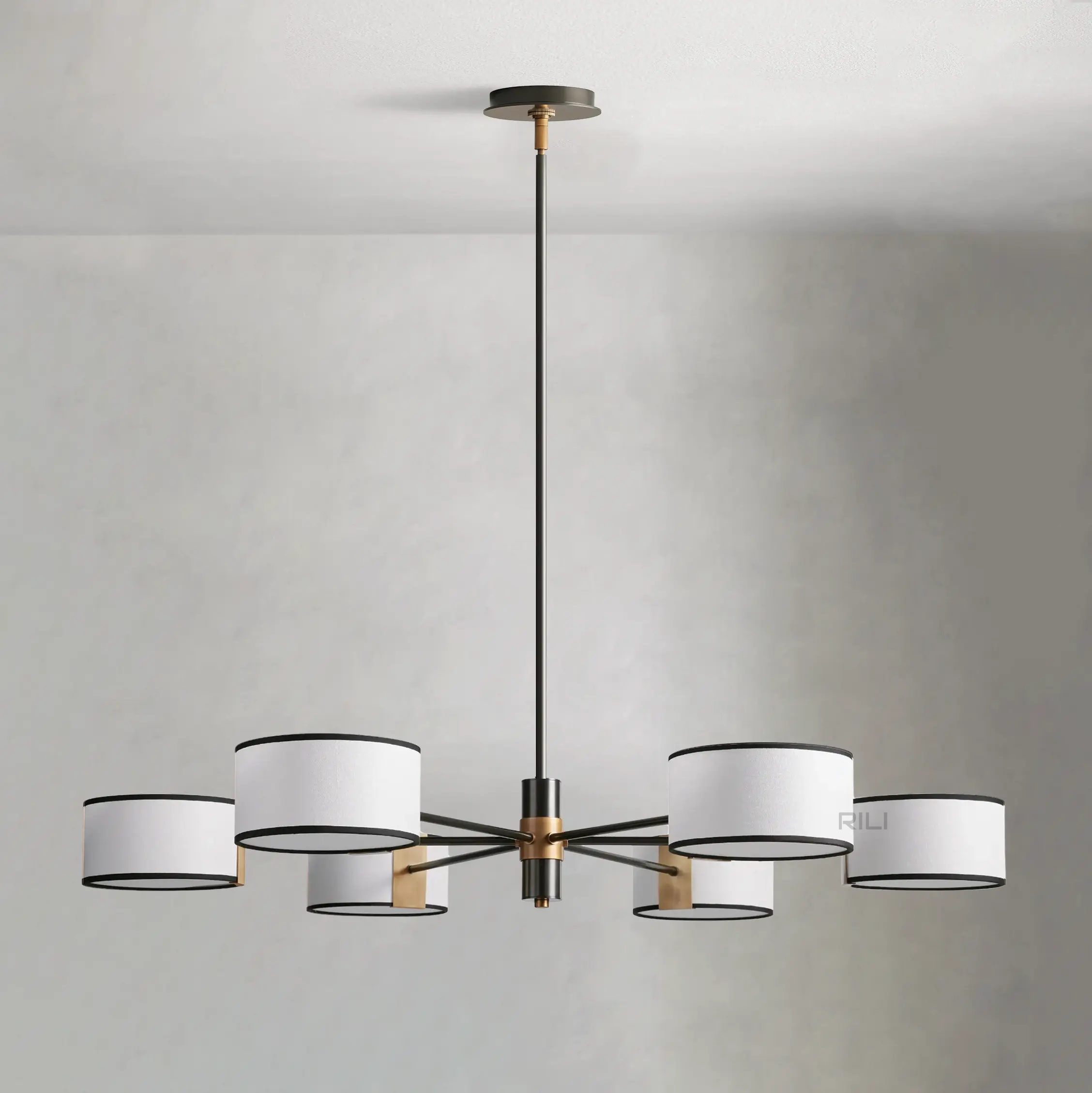Daphne Fabric Round Chandelier