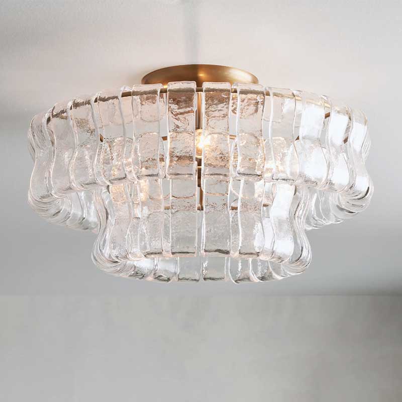 Ghiaccio Flushmount Chandelier