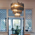 Smoked 48-Tube Murano Glass Chandelier
