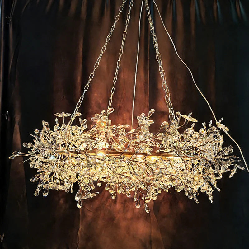 Fiore Crystal Oval Chandelier