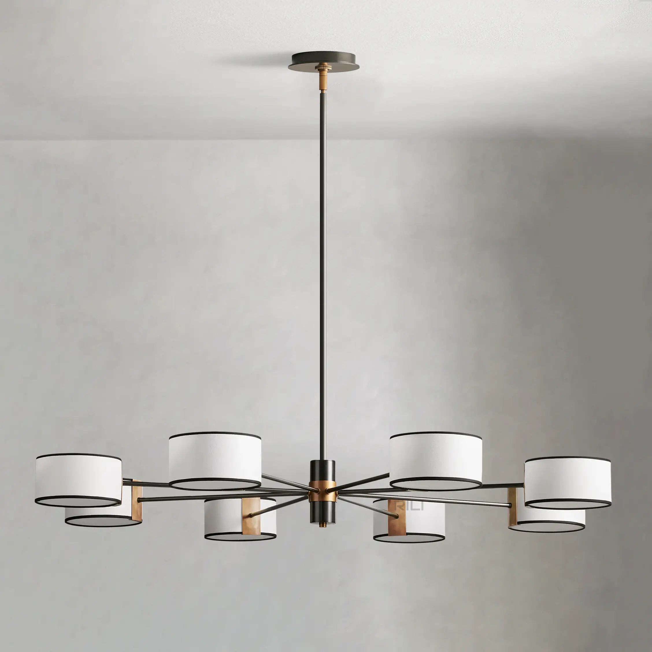 Daphne Fabric Round Chandelier