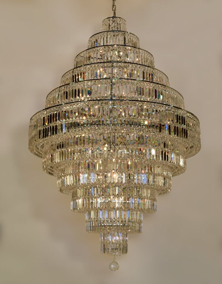 Chrome/ Silver/ Gold Extra Large Chandelier For Foyer Living Room Staircase Crystal Ceiling Lighting Fixture-MEET LIGHTING