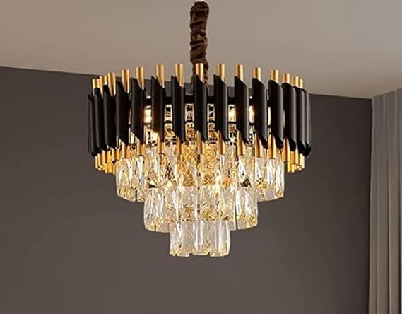 Modern Luxury Multi-Tier Oval/Round Crystal Tiered Chandelier-MEET LIGHTING