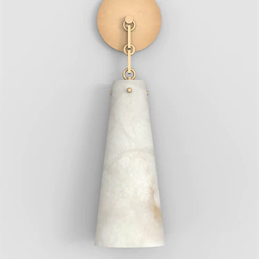 Luccas Contemporary Alabaster Wall Sconce