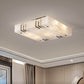 Square Alabaster Flush Mount Ceiling Lamps