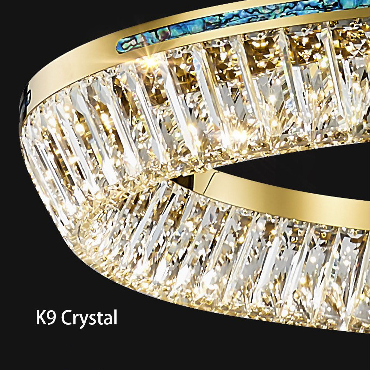 Light Luxury Creative Multi-layer Shell Crystal Art Chandelier for Living/Dining Room-MEET LIGHTING