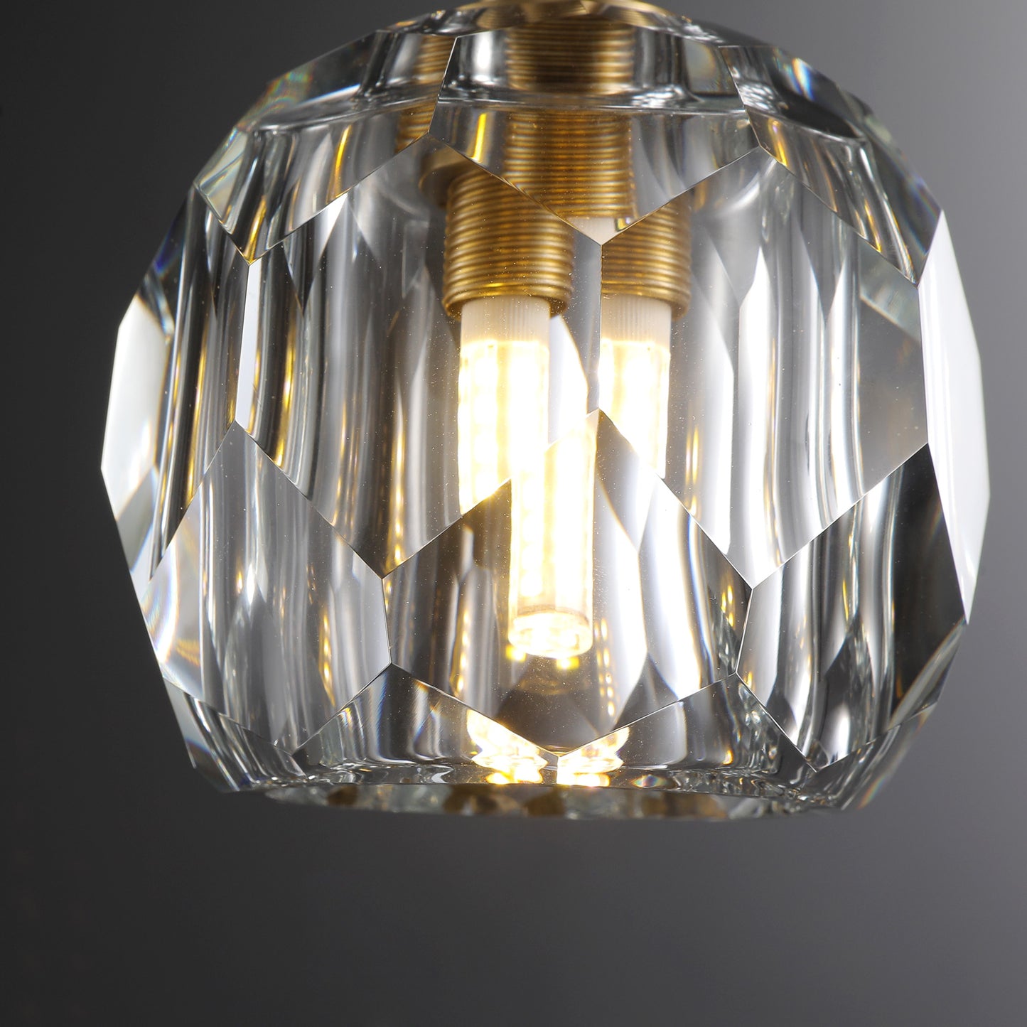 Boule Modern Crystal Kitchen Island Pendant Light(Cord)