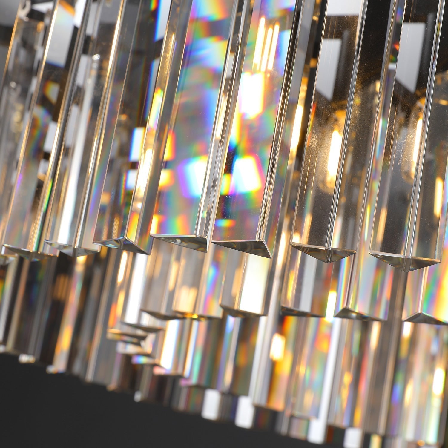 Rhys Round Chandelier 32" ,Crystal Prism