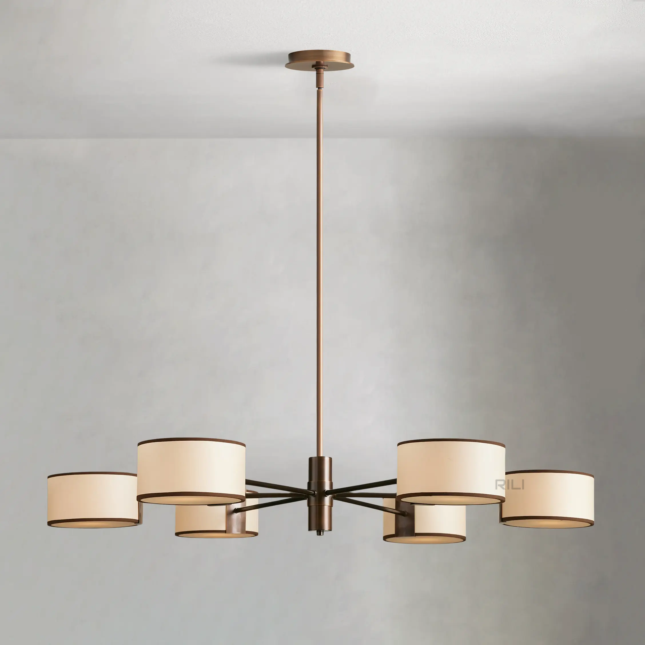 Daphne Fabric Round Chandelier