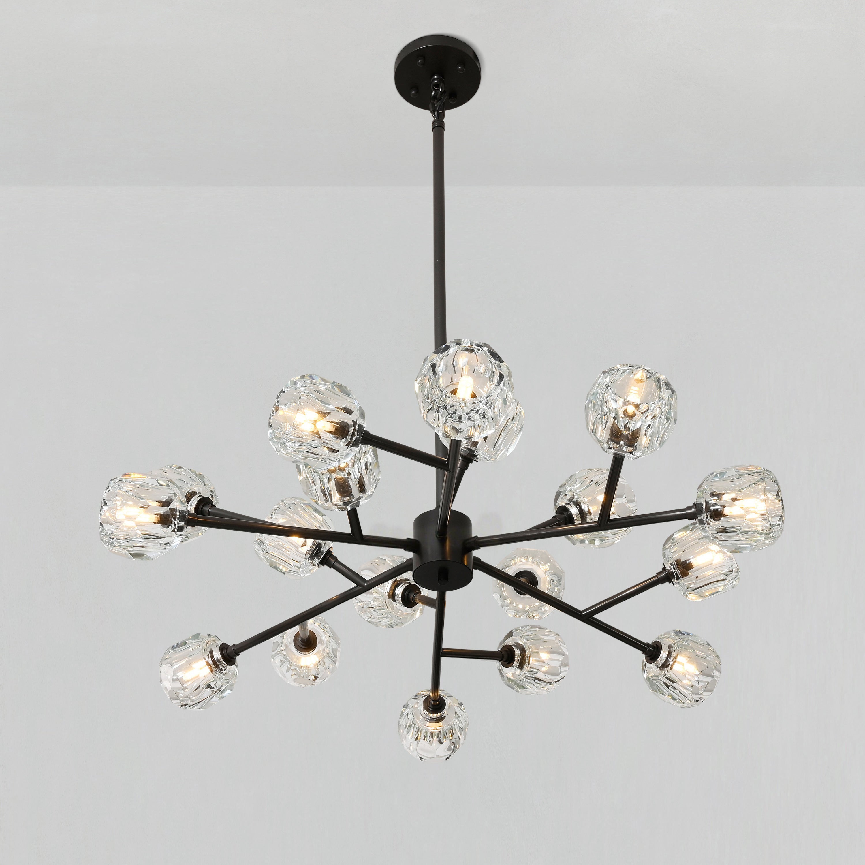 Lumerae 36 Inch Sputnik Globe Crystal Chandelier