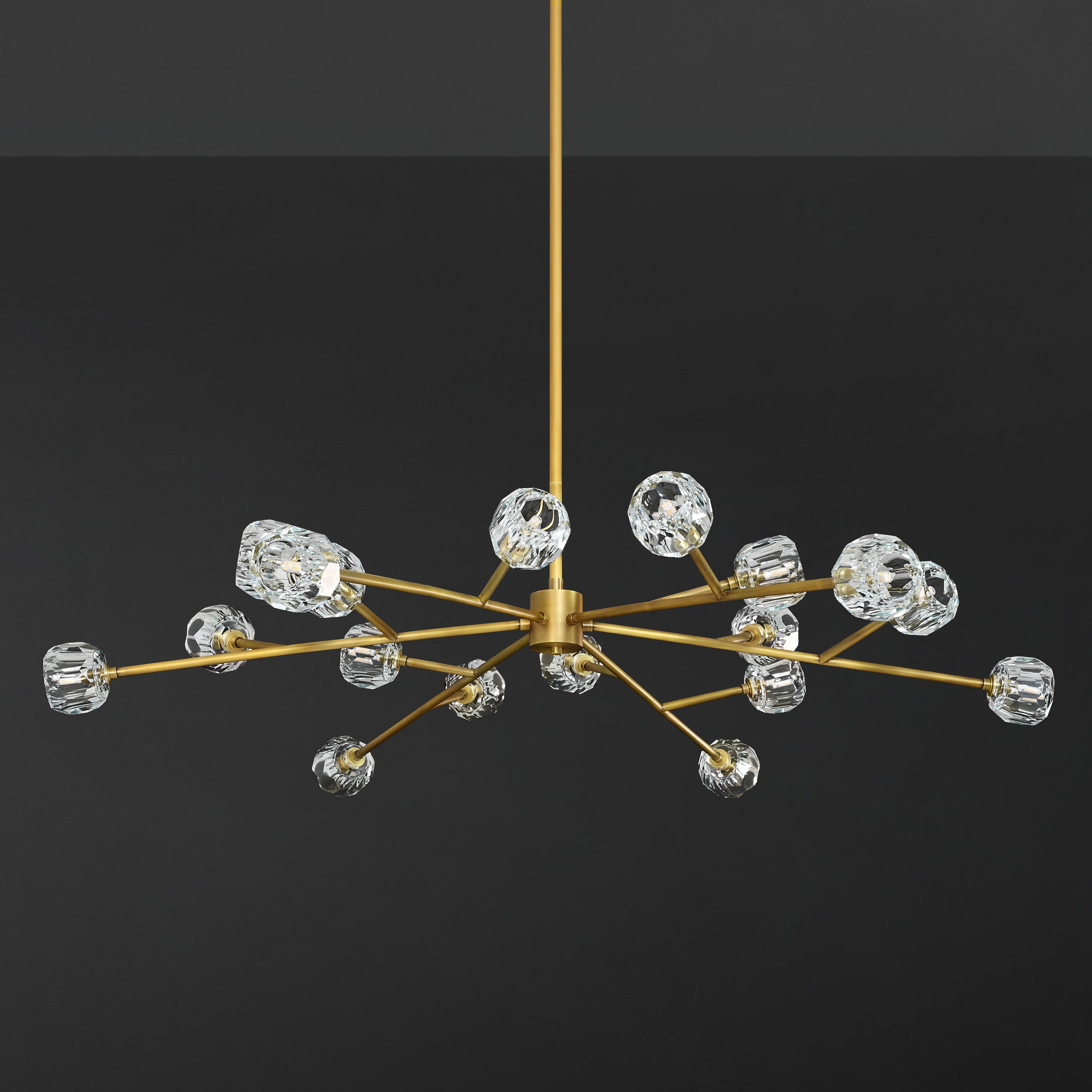 Lumerae 60 Inch Sputnik Globe Crystal Chandelier