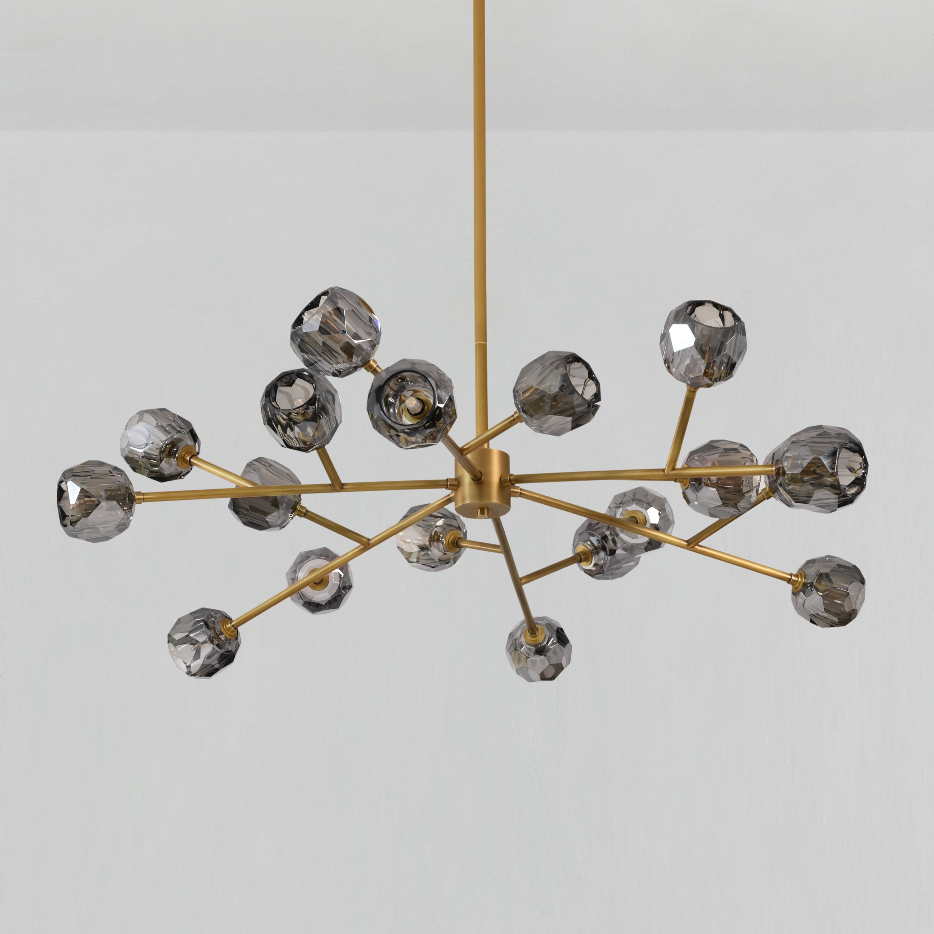 Lumerae 48 Inch Sputnik Globe Smoked Crystal Chandelier