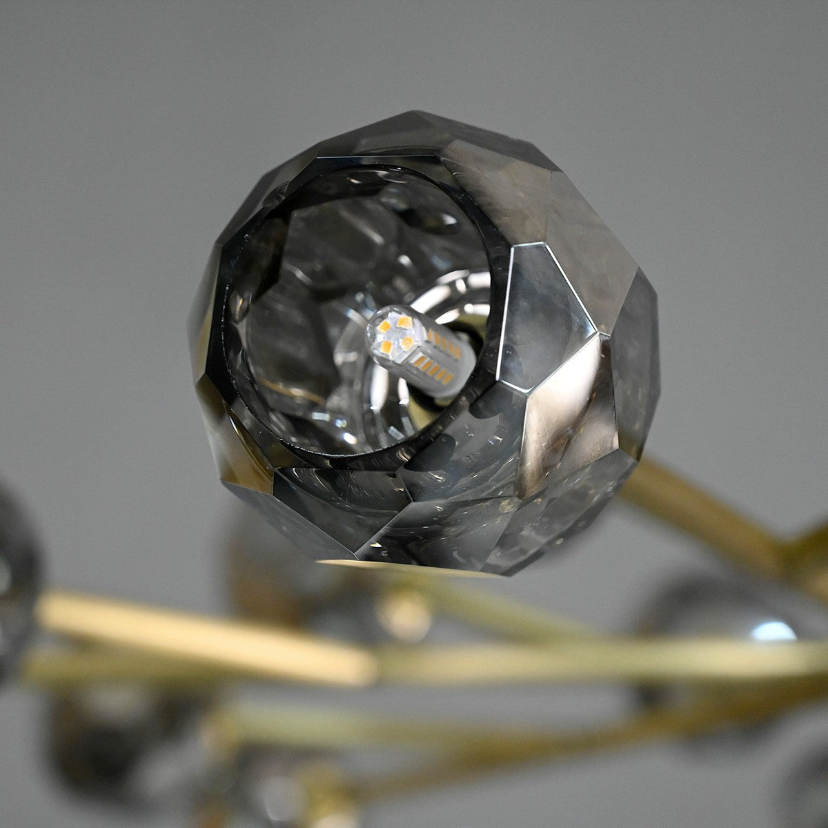 Lumerae 48 Inch Sputnik Globe Smoked Crystal Chandelier
