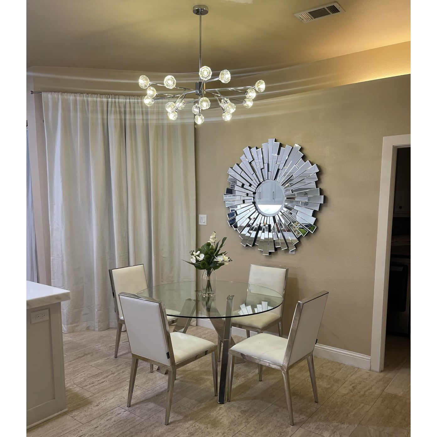Lumerae 48 Inch Sputnik Globe Crystal Chandelier