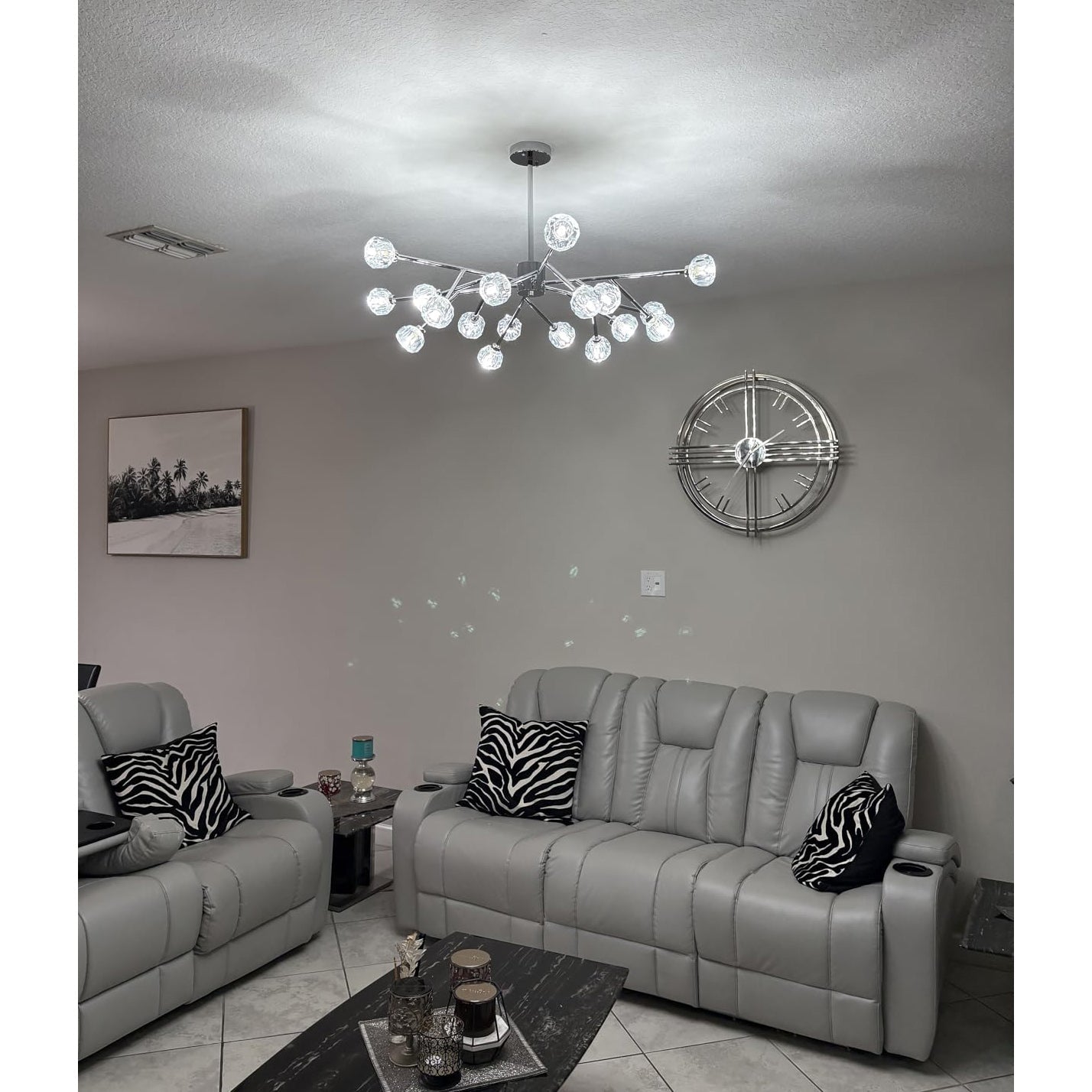 Lumerae 48 Inch Sputnik Globe Crystal Chandelier