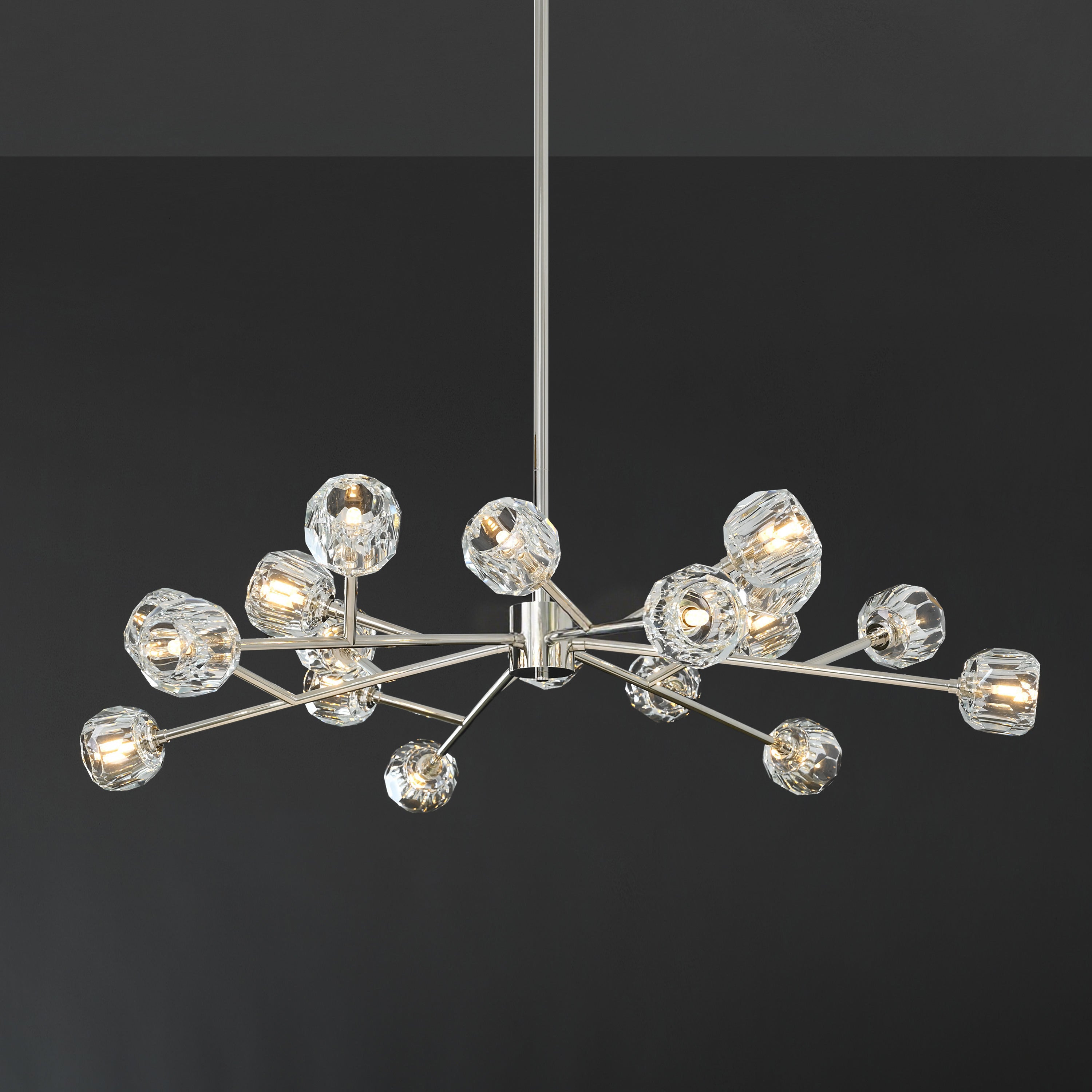 Lumerae 48 Inch Sputnik Globe Crystal Chandelier