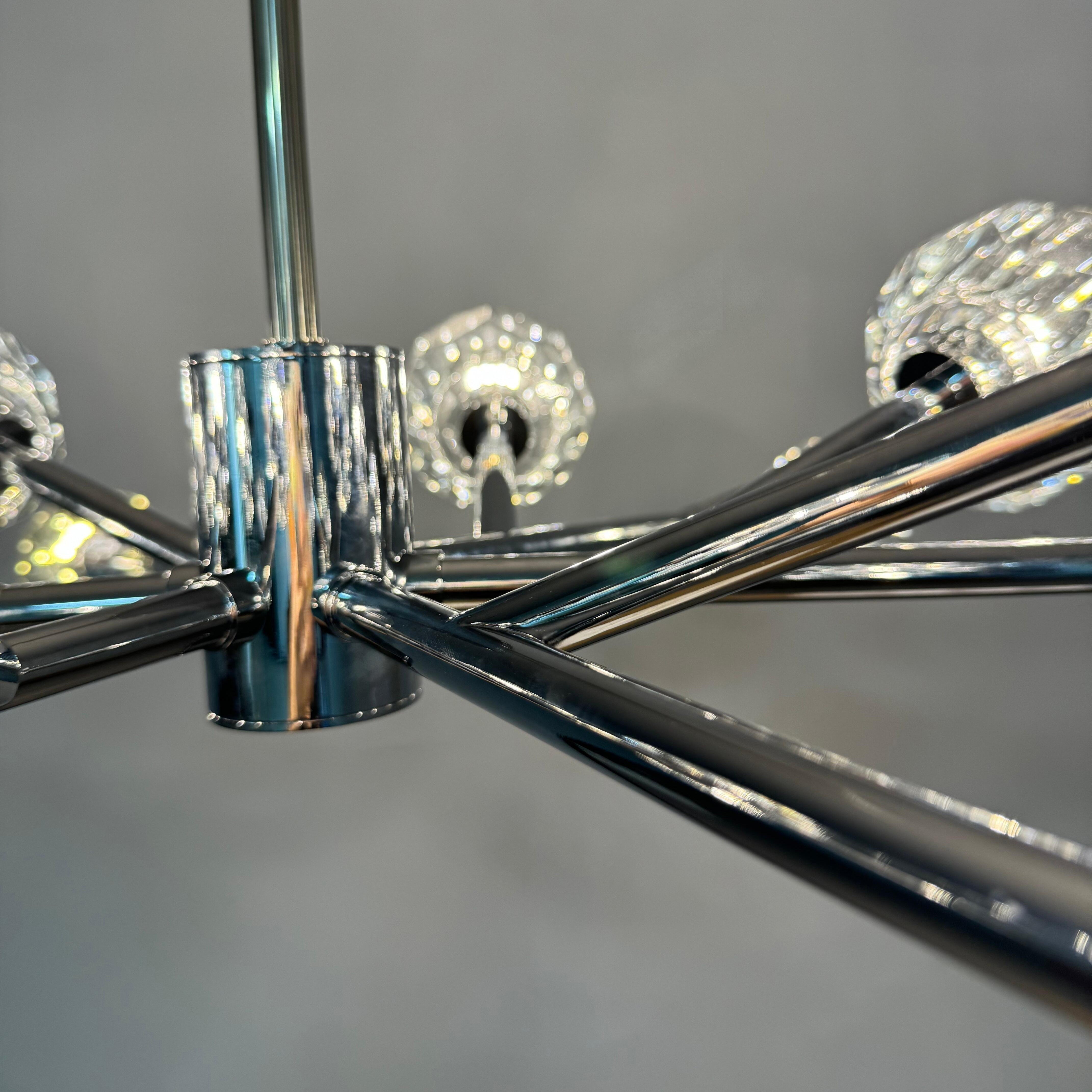 Lumerae 48 Inch Sputnik Globe Crystal Chandelier