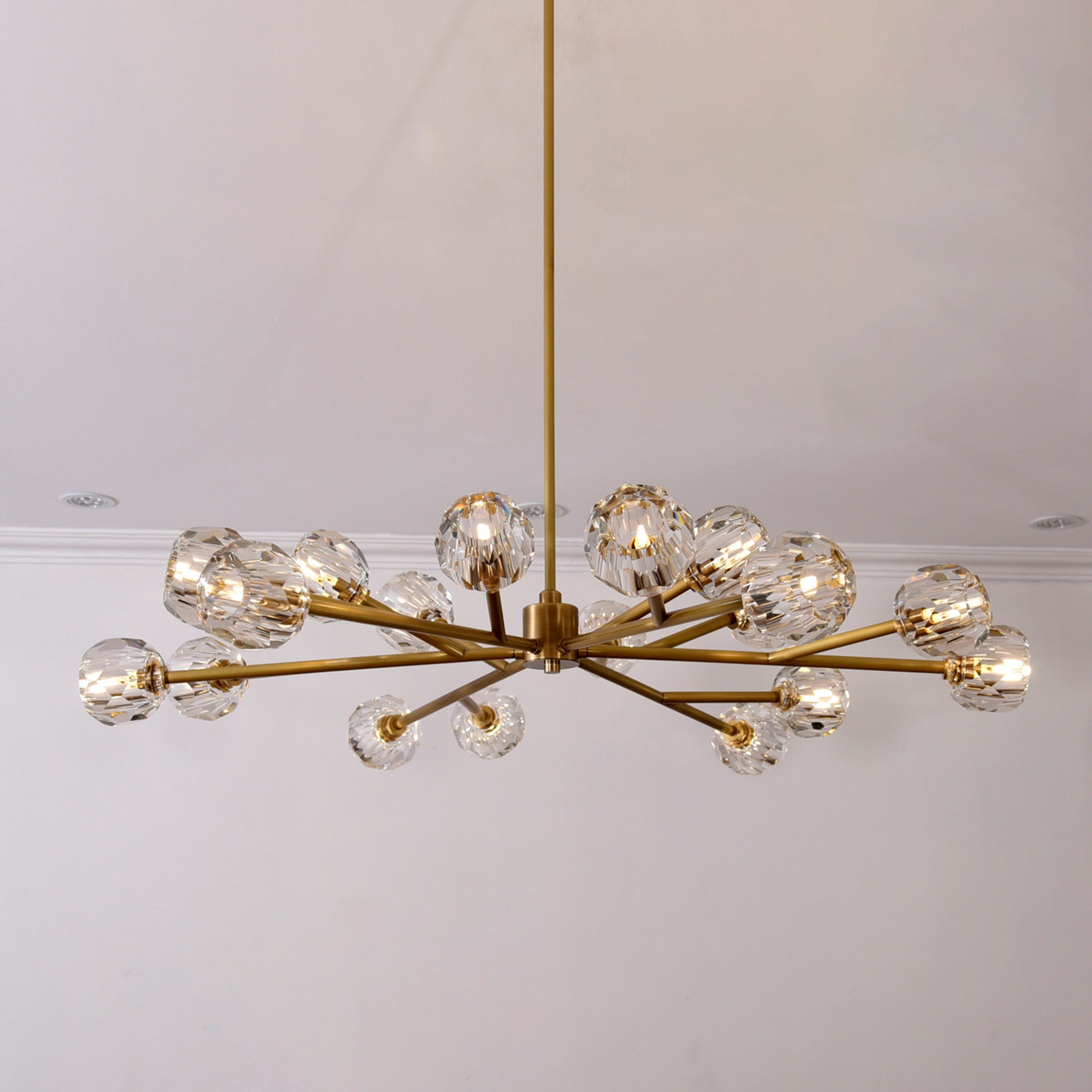 Lumerae 48 Inch Sputnik Globe Crystal Chandelier