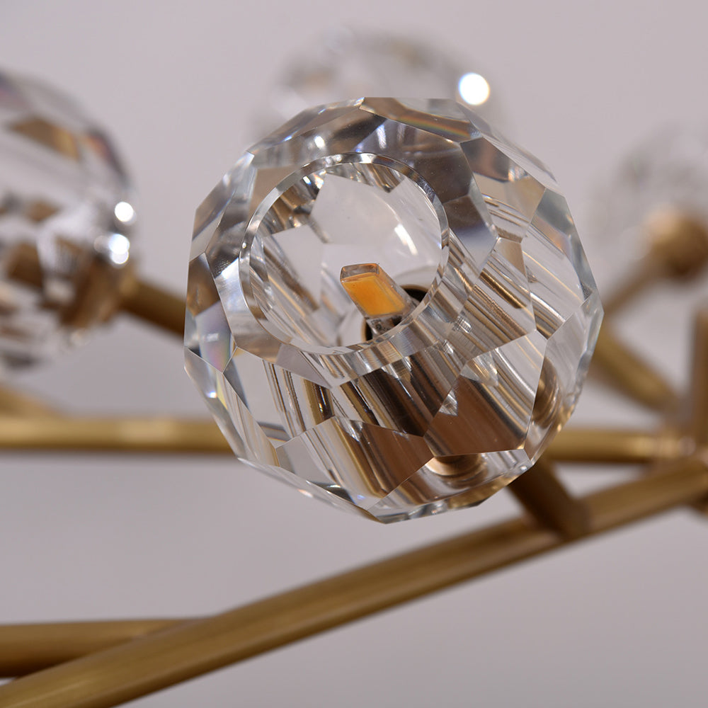 Lumerae 48 Inch Sputnik Globe Crystal Chandelier