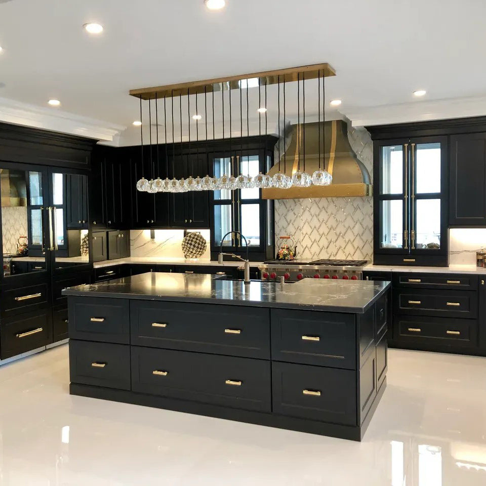 Lumerae 72 Inch Globe Crystal Cluster Linear Chandelier