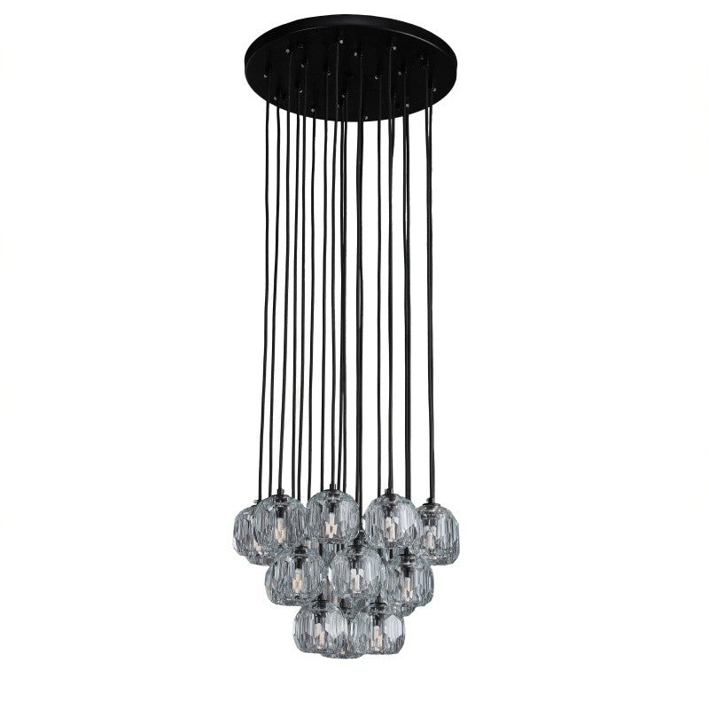 Lumerae 19 Inch Globe Crystal Cascading Chandelier
