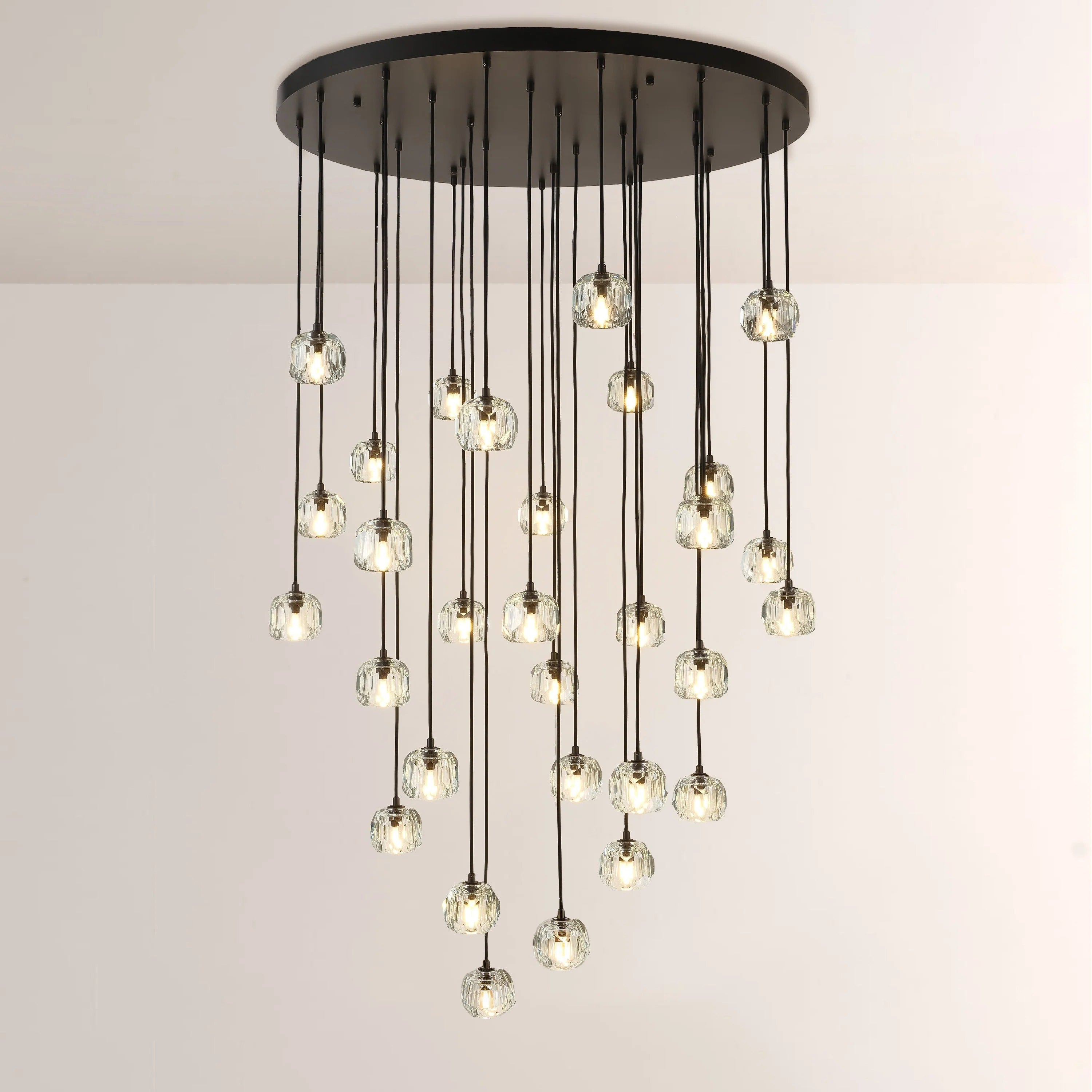 Lumerae 40 Inch Globe Crystal Cascading Chandelier