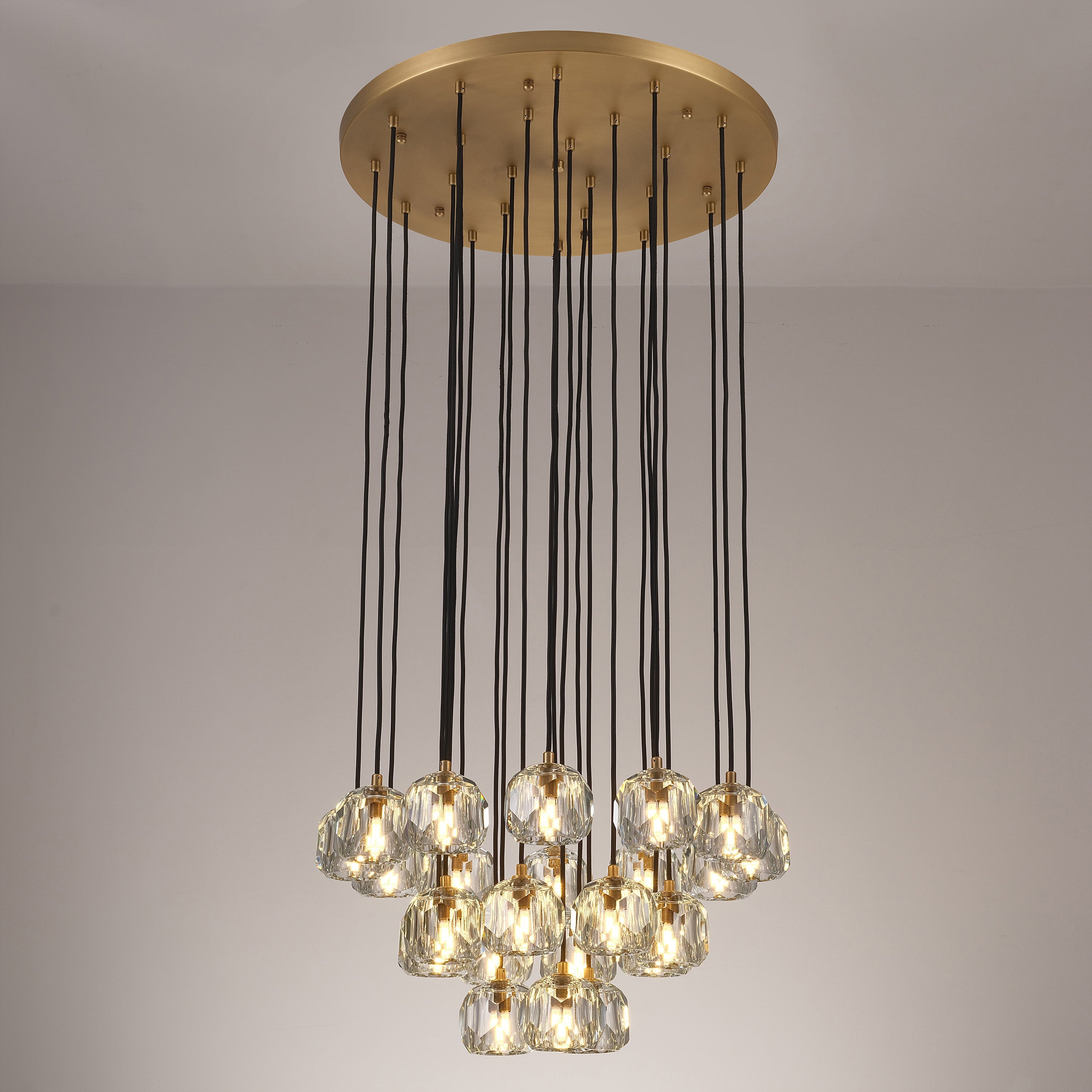 Lumerae 24 Inch Globe Crystal Cascading Chandelier