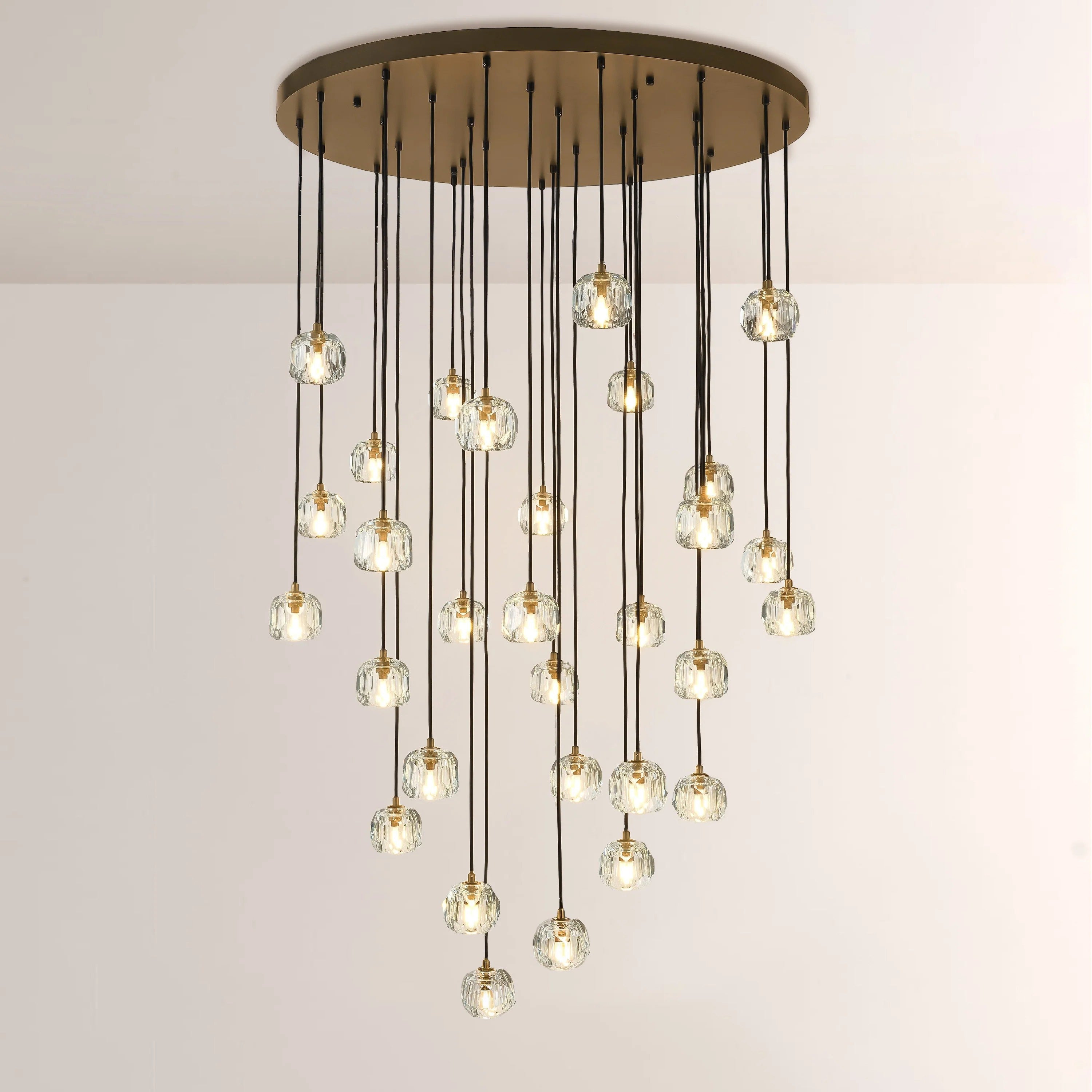 Lumerae 40 Inch Globe Crystal Cascading Chandelier