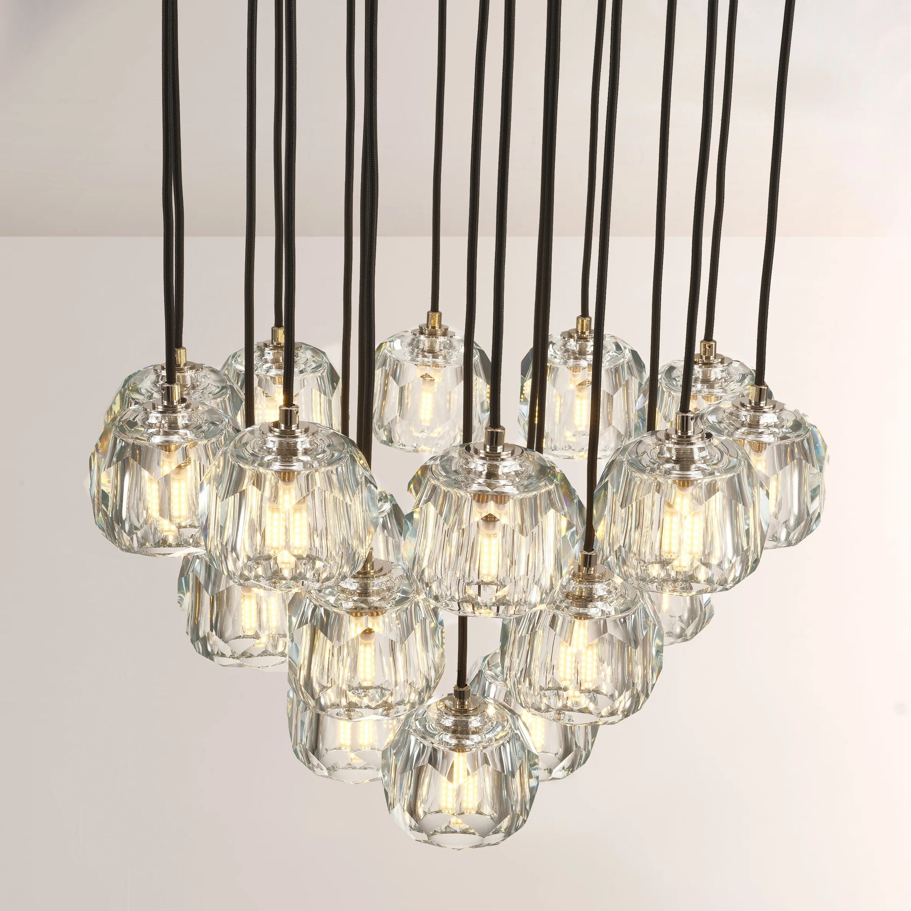 Lumerae 19 Inch Globe Crystal Cascading Chandelier