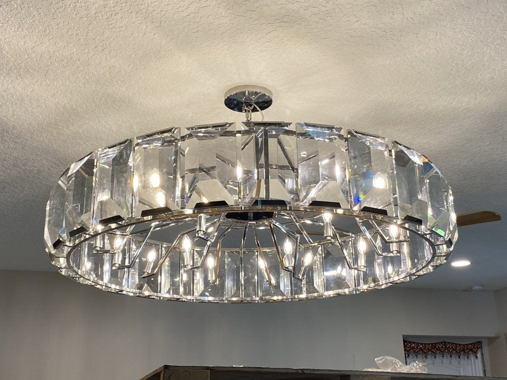 Norvain 60 Inch Crystal Round Chandelier
