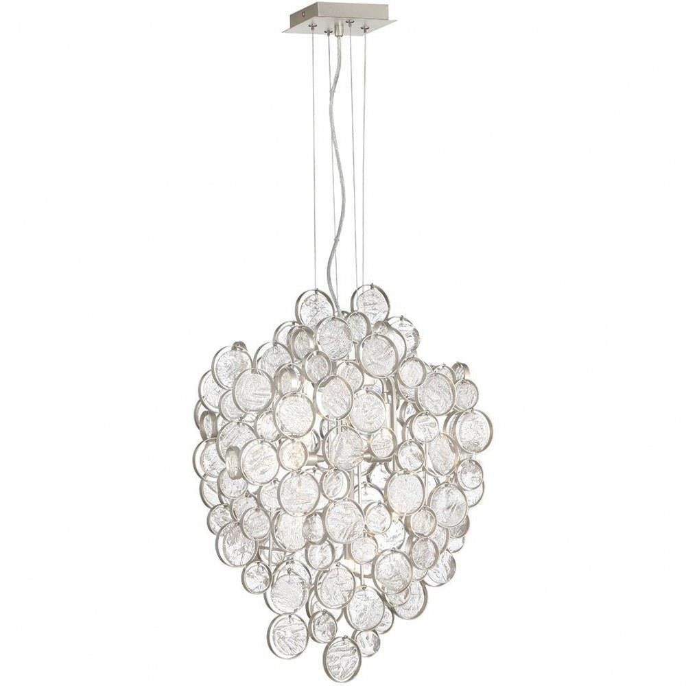 Trento Clustered Glass Linear Chandelier 55"