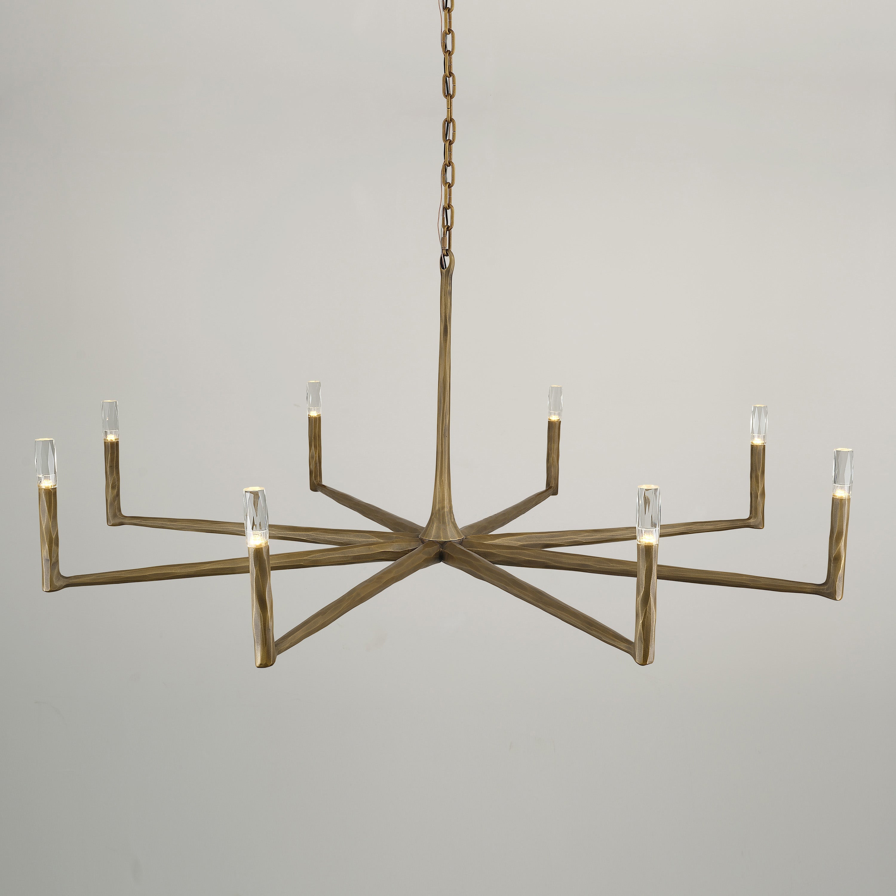 Aurevon 60 Inch Forged Candlestick Arm Chandelier