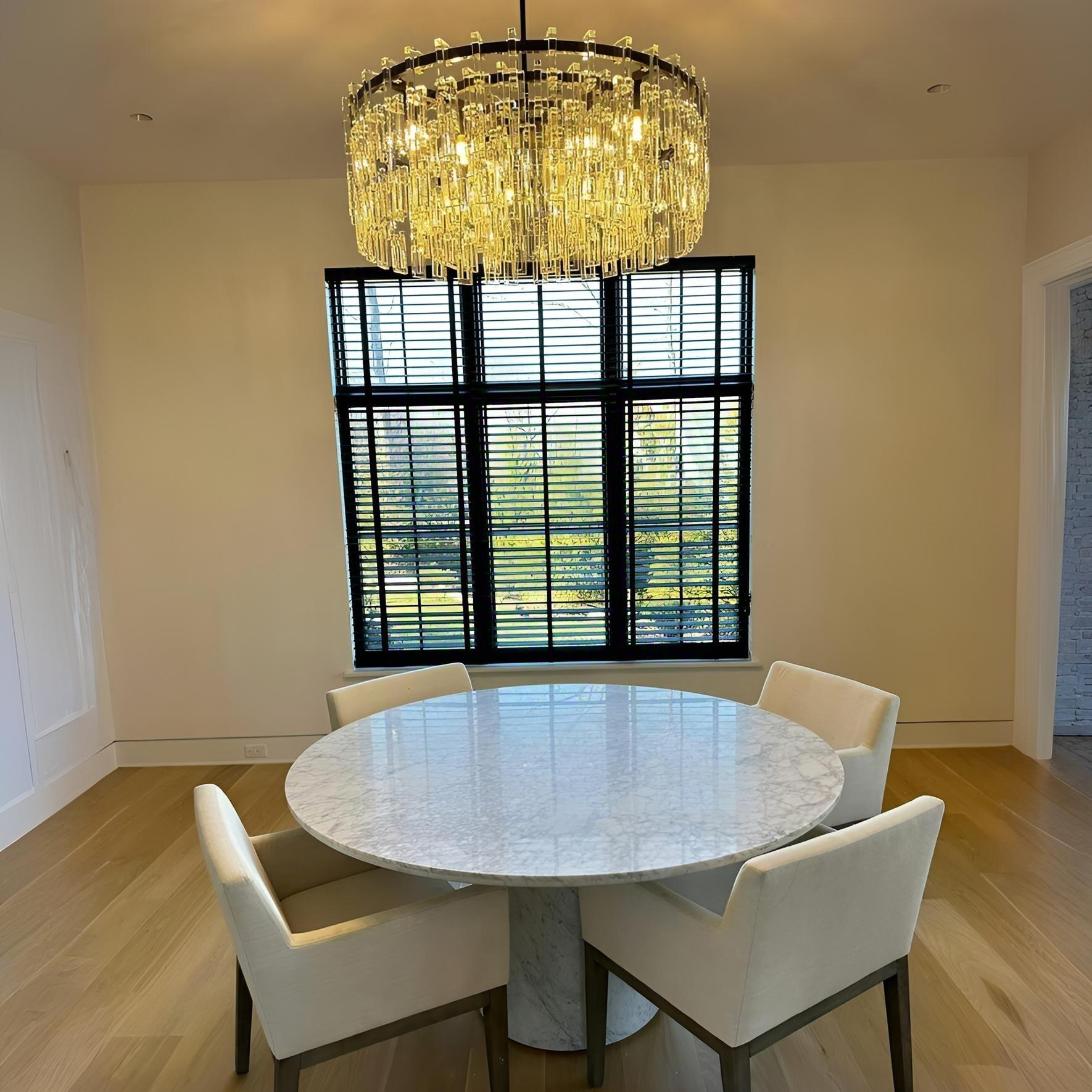 Virelle 36 Inch Chain Crystal Round Chandelier