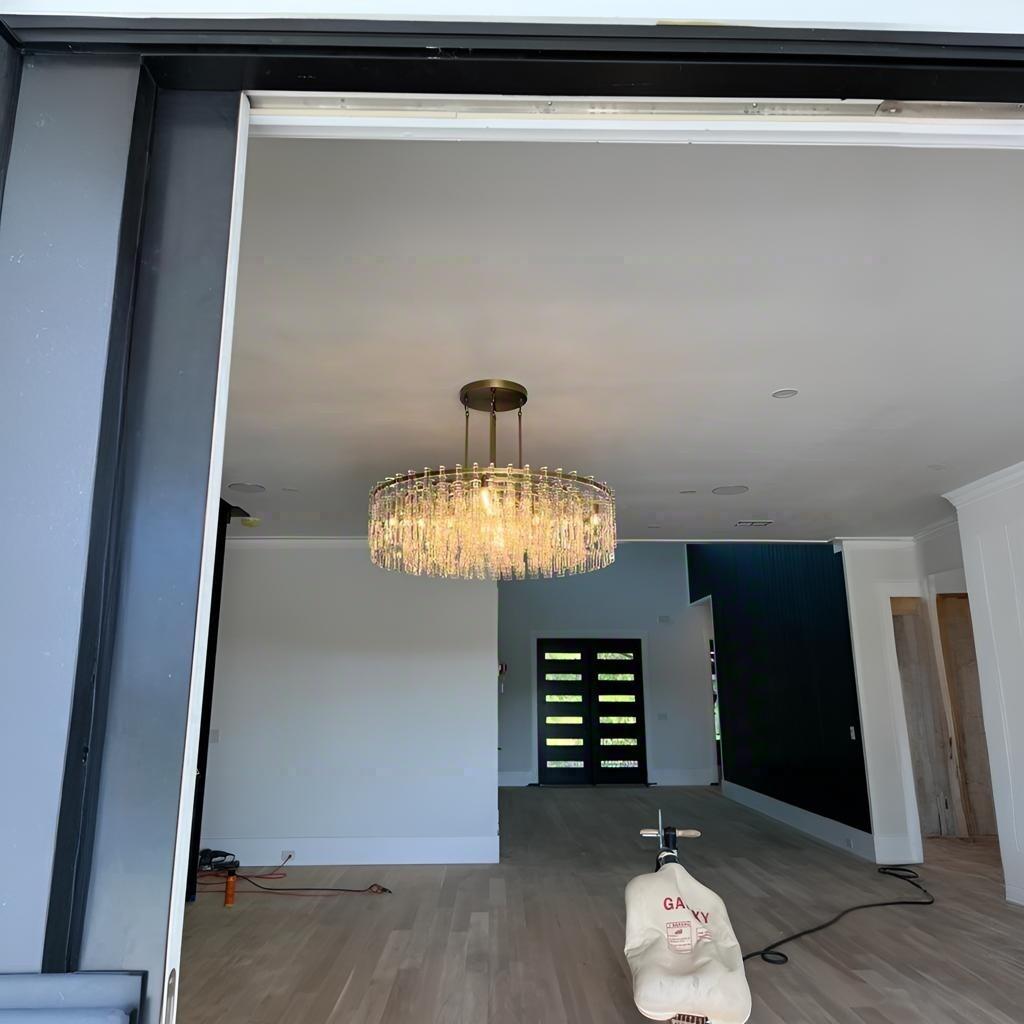 Virelle 48 Inch Chain Crystal Round Chandelier