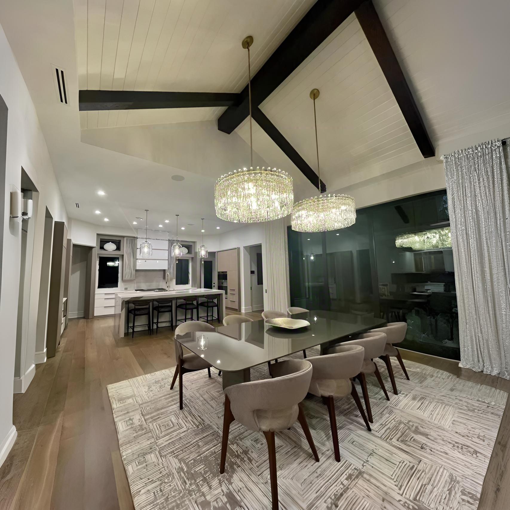 Virelle 36 Inch Chain Crystal Round Chandelier